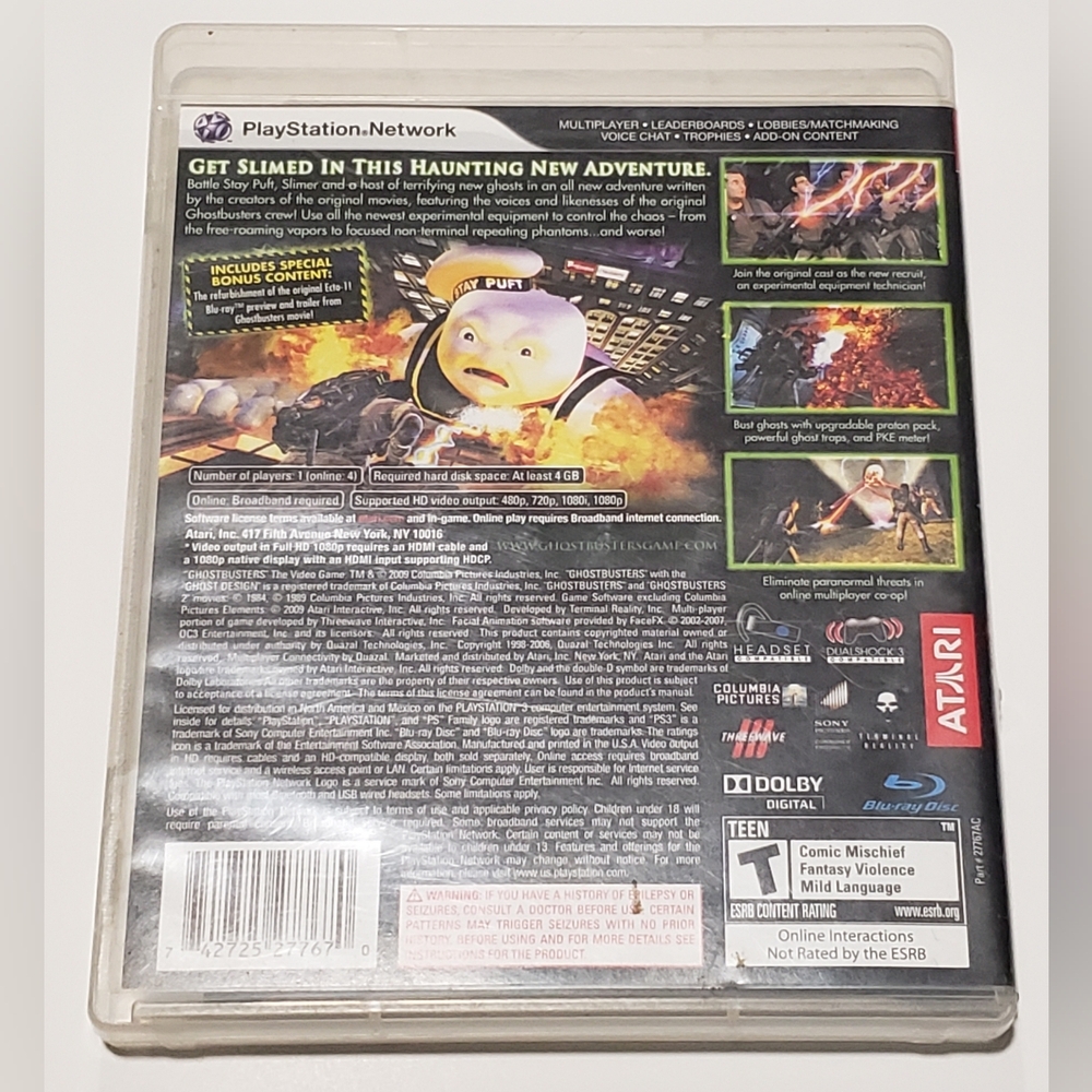 Ghostbusters: The Video Game (Sony PlayStation 3 / PS3, 2009) CIB Tested - Picture 2 of 4